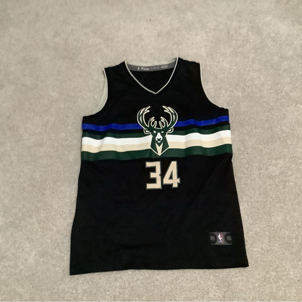 Fanatics Black and Green Kids Jersey